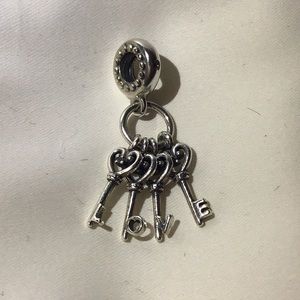 Pandora Keys of Love Charm